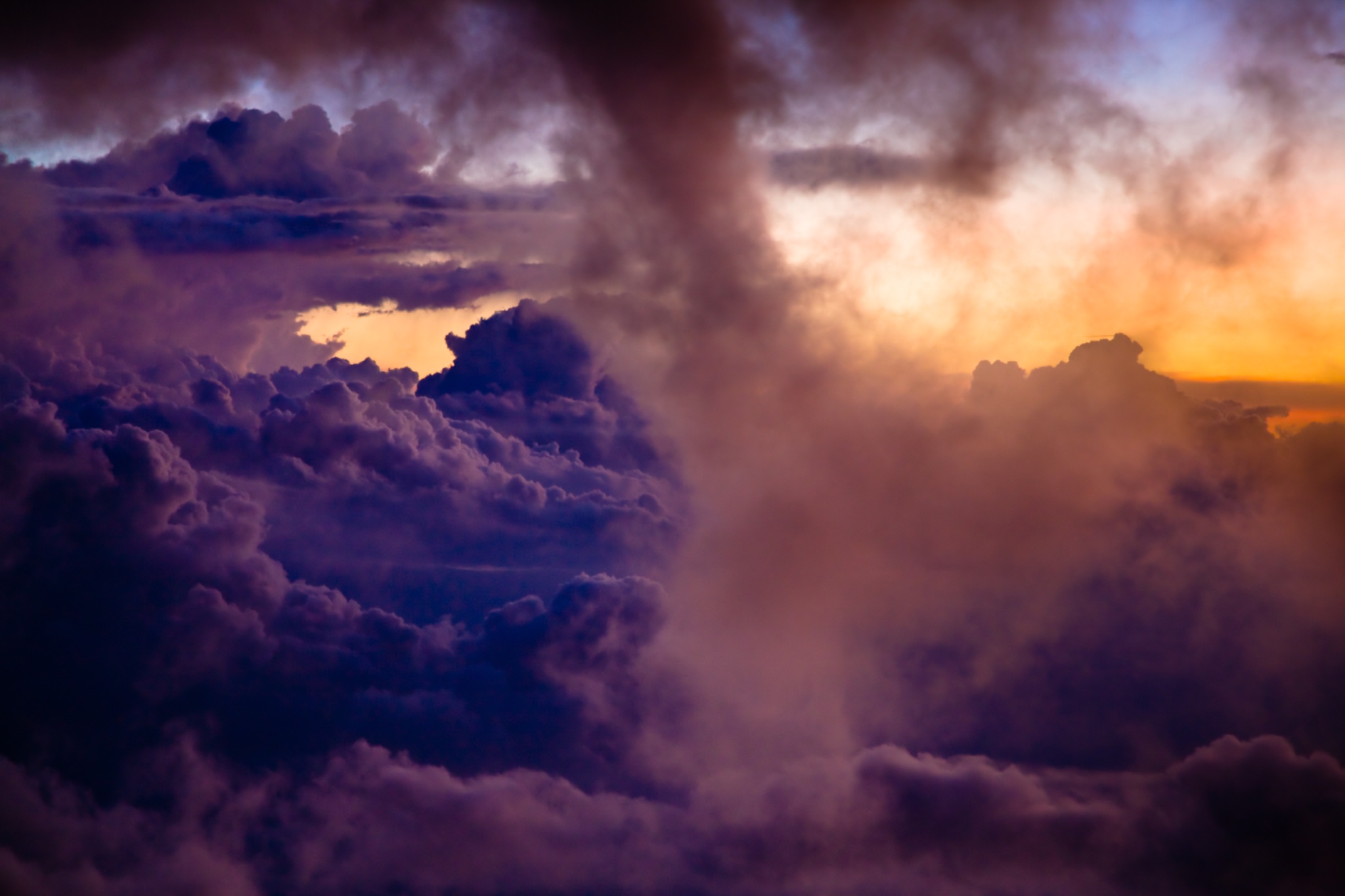 Sabah Malaysia, Borneo, Kinabalu National Park, sunset and cloud