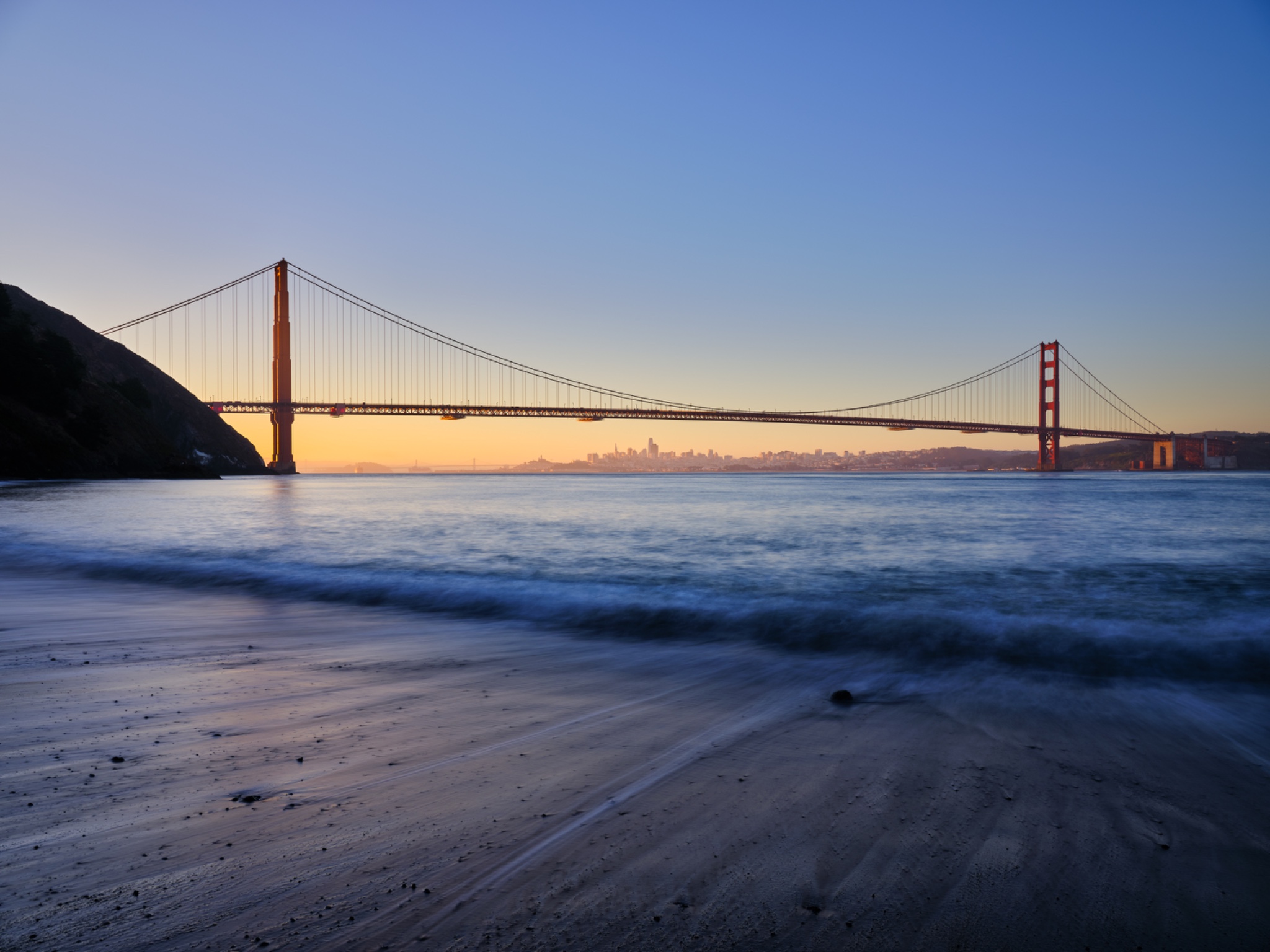 United States of America, California, Golden Gate Bridge.