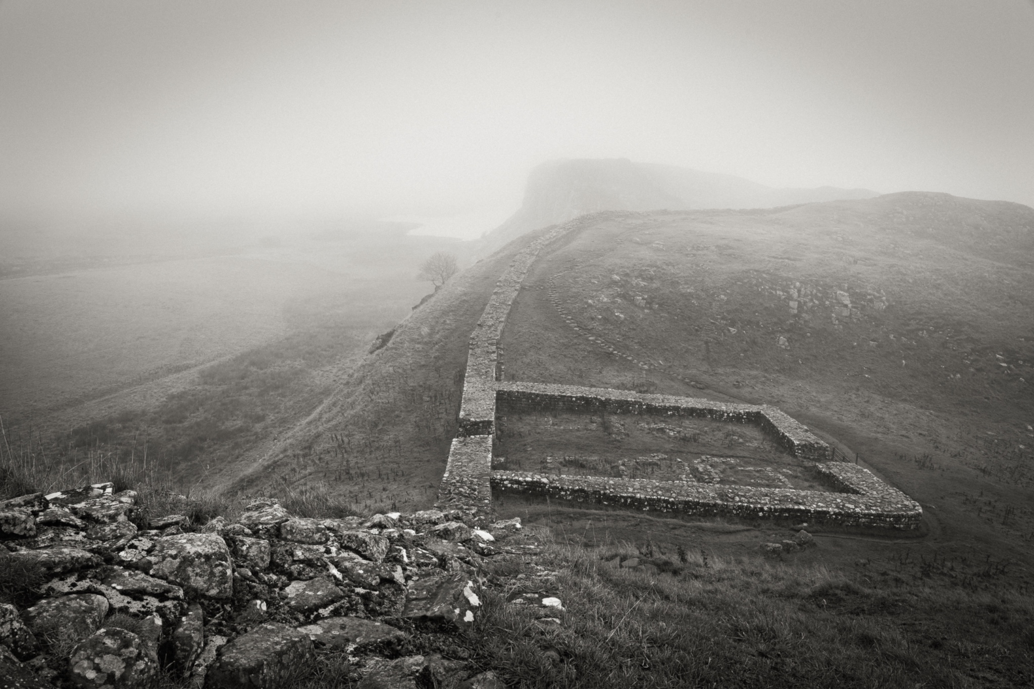 England, Northumberland National Park, Hadrian's Wall.